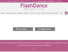 Tablet Screenshot of flashdanceparis.com